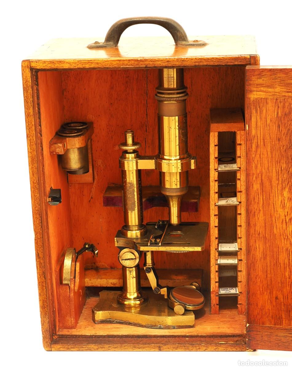 Antig&uuml;edades: Microscopio antiguo Nachet (c.1870)
