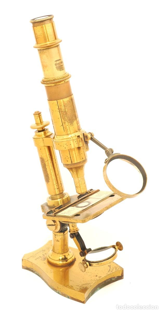 Antig&uuml;edades: Microscopio antiguo Nachet (c.1870) - Foto 5