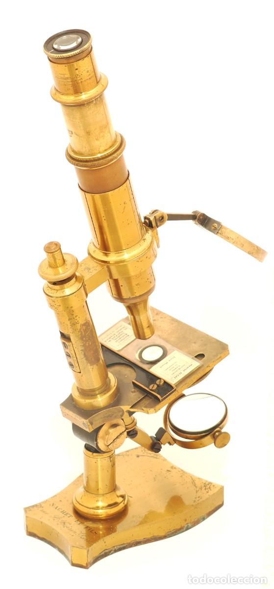 Antig&uuml;edades: Microscopio antiguo Nachet (c.1870) - Foto 10