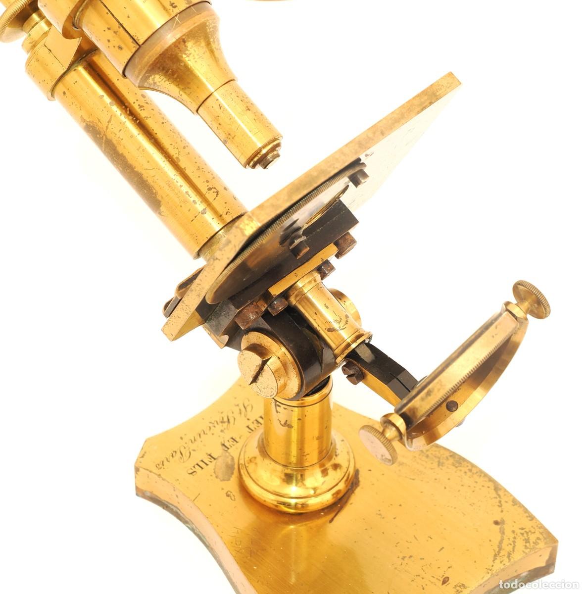 Antig&uuml;edades: Microscopio antiguo Nachet (c.1870) - Foto 12