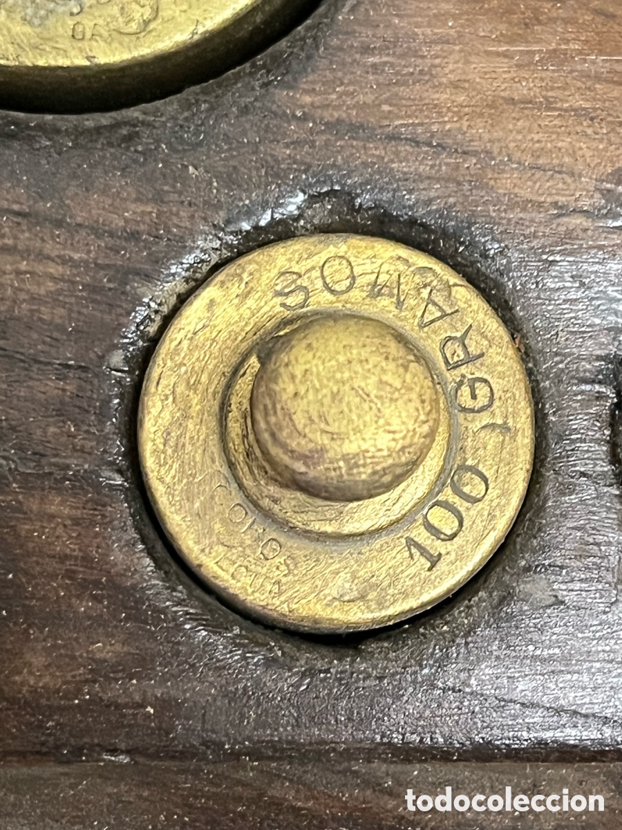 Antig&uuml;edades: Antiguo juego de pesas COBOS Barcelona - Foto 5