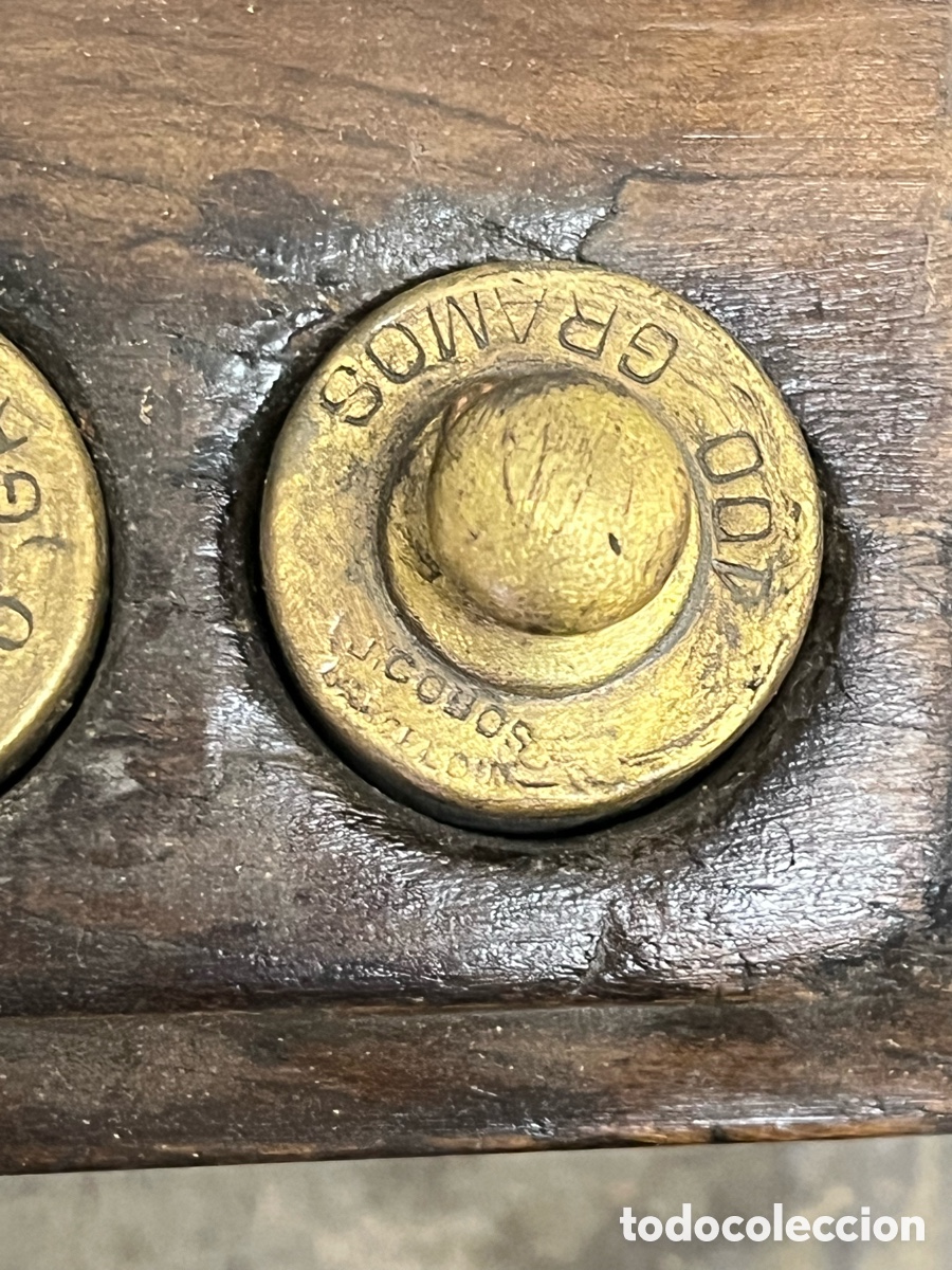 Antig&uuml;edades: Antiguo juego de pesas COBOS Barcelona - Foto 6