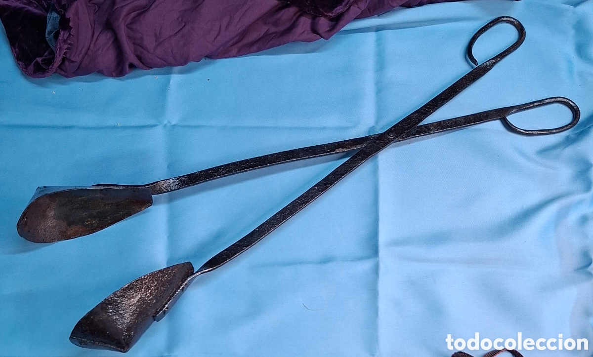 Antig&uuml;edades: Pinza antigua para coger higos chumbos