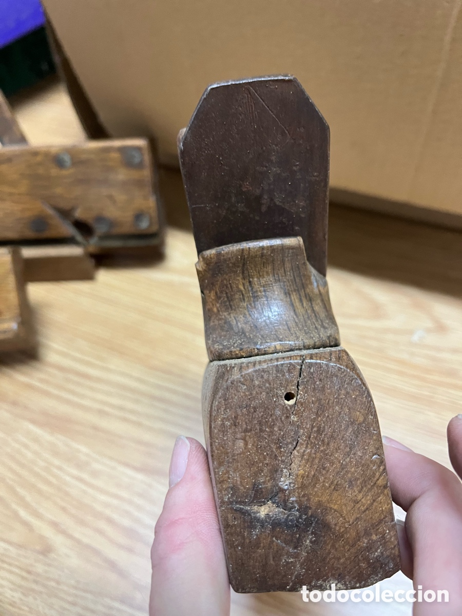 Antig&uuml;edades: Lote de cepillos y garlopas antiguos - Foto 18