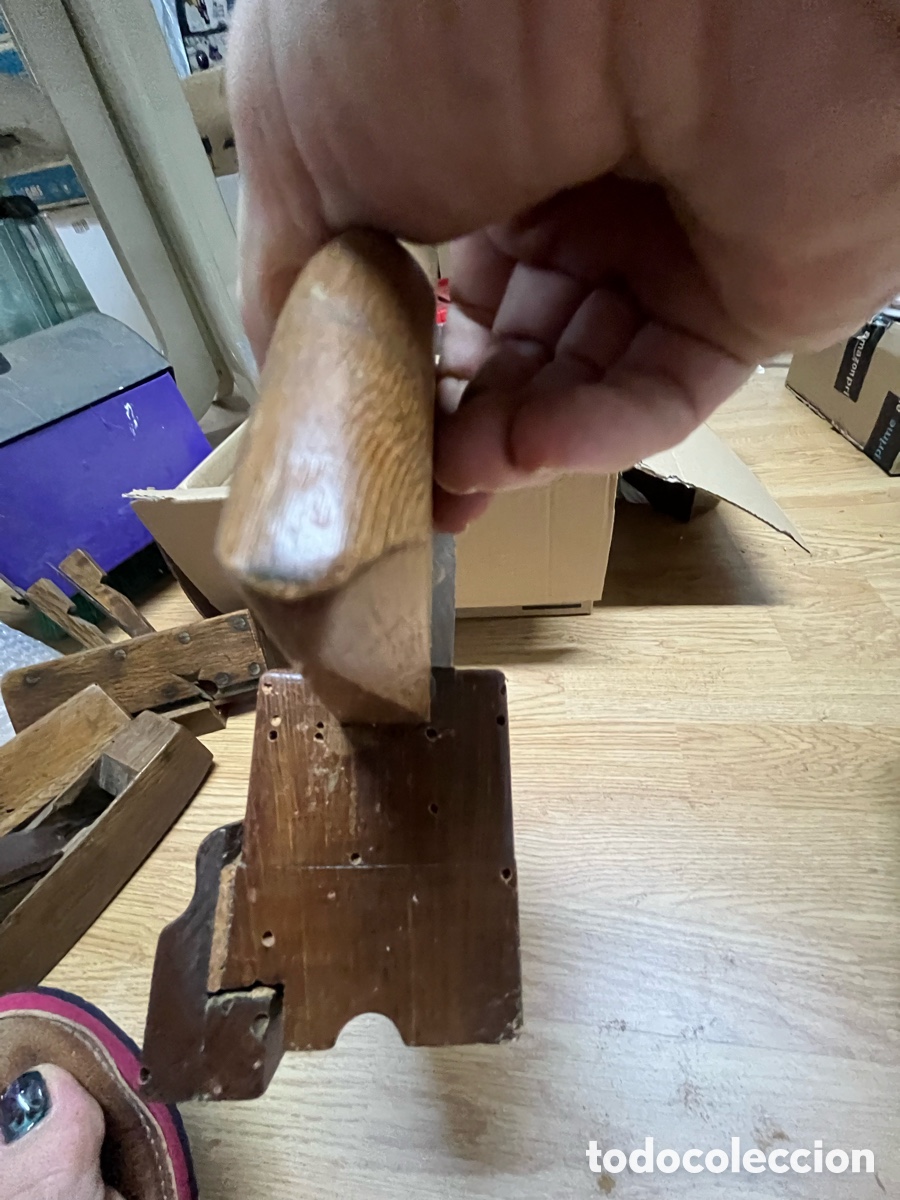 Antig&uuml;edades: Lote de cepillos y garlopas antiguos - Foto 26
