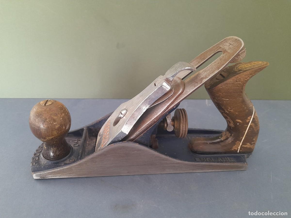 Antig&uuml;edades: Cepillo de carpintero r&eacute;cord 04, made in england, corte 5cm aprox, largo 24cm aprox