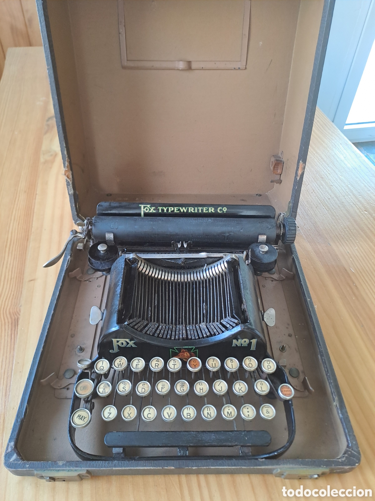 Antig&uuml;edades: M&aacute;quina de escribir Fox portable 1 - Foto 10