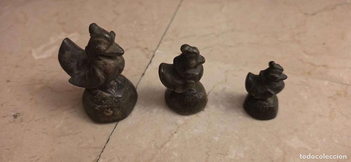 Antig&uuml;edades: Conjunto pesas opio siglo XIX - Foto 1