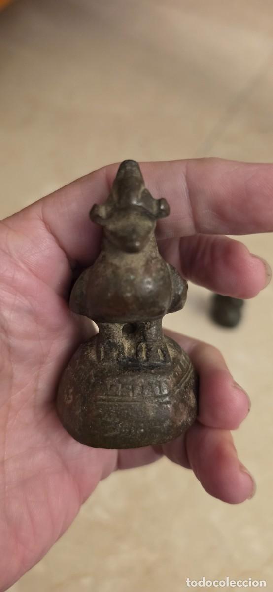 Antig&uuml;edades: Conjunto pesas opio siglo XIX - Foto 4
