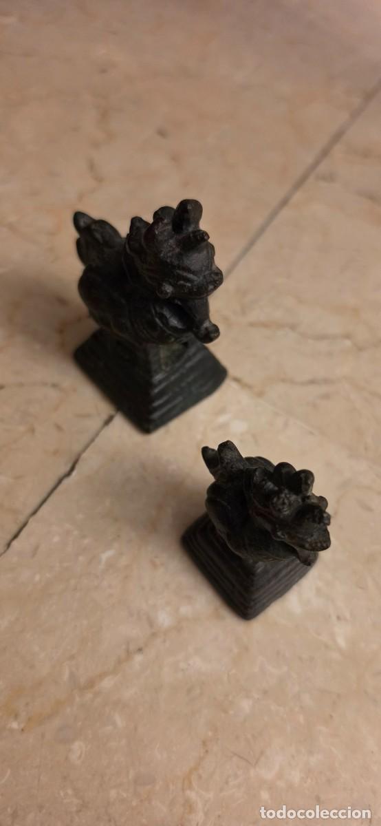 Antig&uuml;edades: Conjunto pesas opio siglo XIX - Foto 1