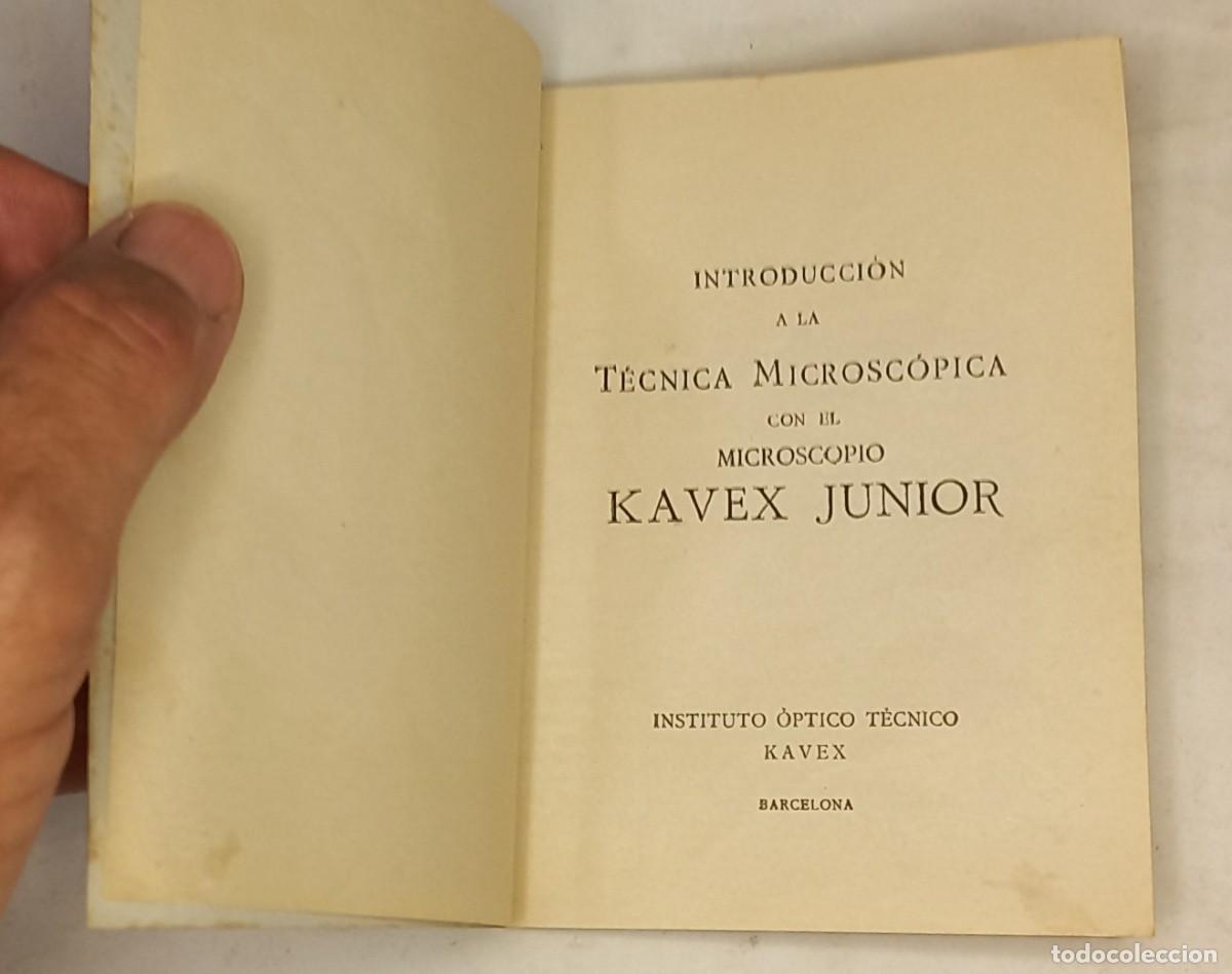 Antig&uuml;edades: ANTIGUO MICROSCOPIO KAVEX JUNIOR CON TRANSPORTIN E INSTRUCCIONES - Foto 11