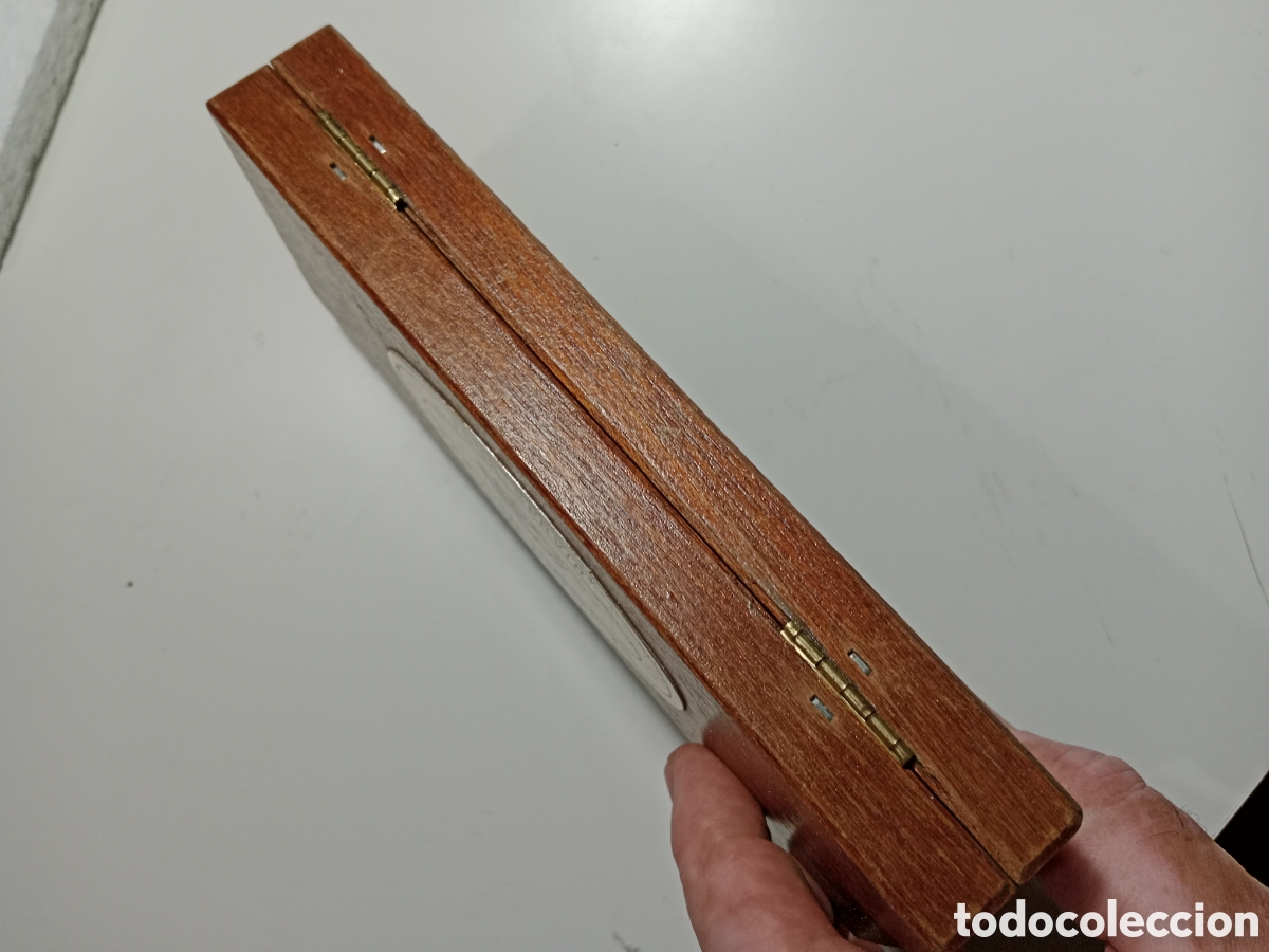 Antig&uuml;edades: TERM&Oacute;METRO EN CAJA DE MADERA - Foto 5