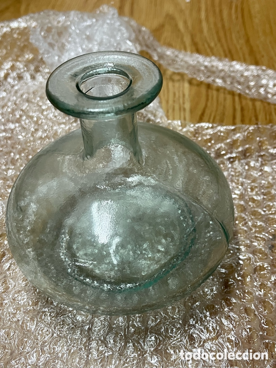Antig&uuml;edades: Lote de 2 antiguos recipientes de vidrio - Foto 2