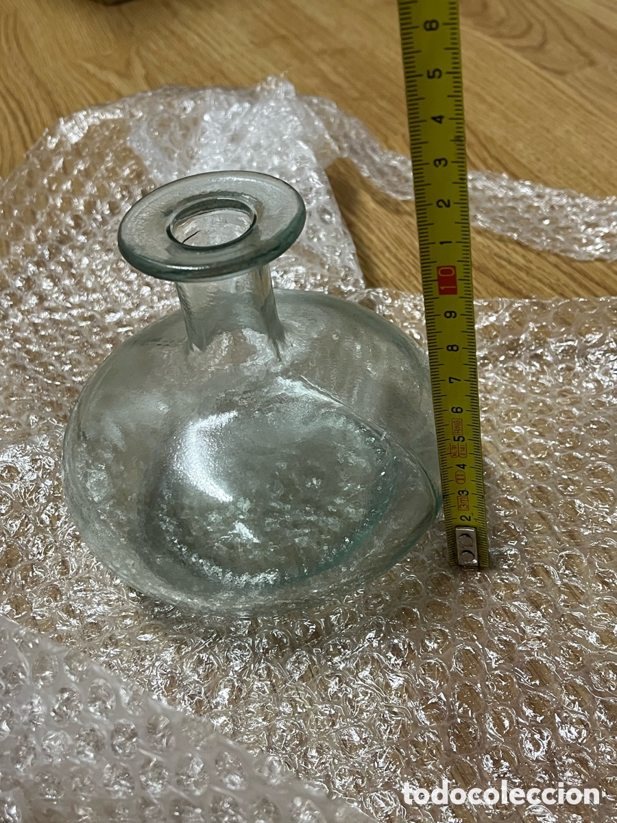 Antig&uuml;edades: Lote de 2 antiguos recipientes de vidrio - Foto 10