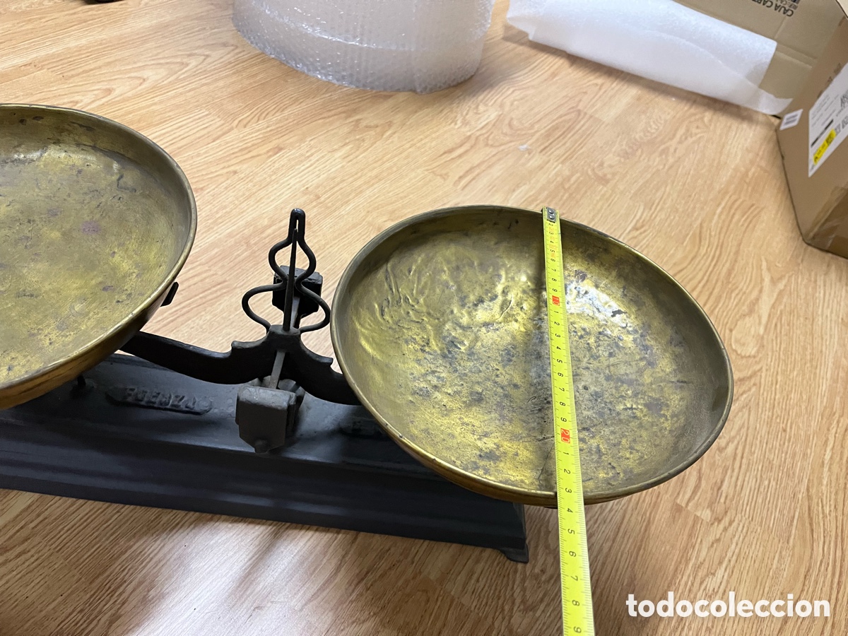 Antig&uuml;edades: Balanza antigua de 5 kg con platos - Foto 4