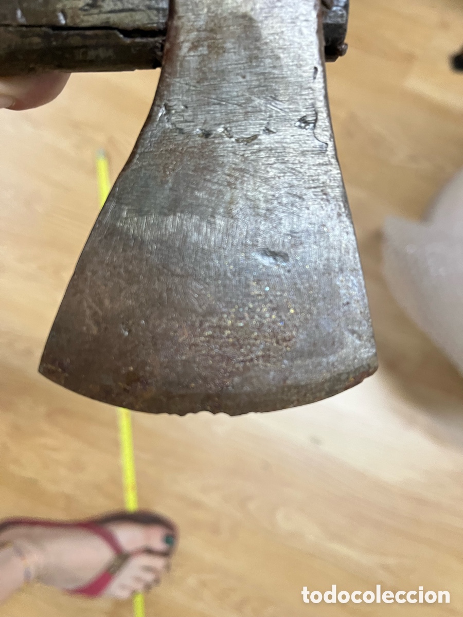 Antig&uuml;edades: Herramienta antigua tipo hacha/alcotana - Foto 4