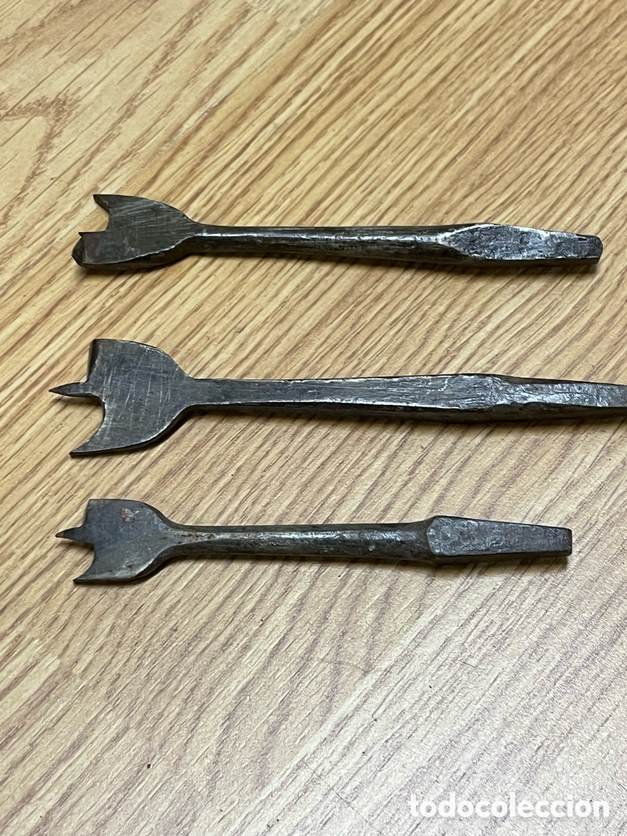 Antig&uuml;edades: Lote de 10 brocas antiguas para madera - Foto 6
