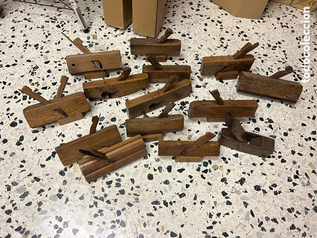 Antig&uuml;edades: Cepillos y garlopas antiguas de carpintero - Foto 4