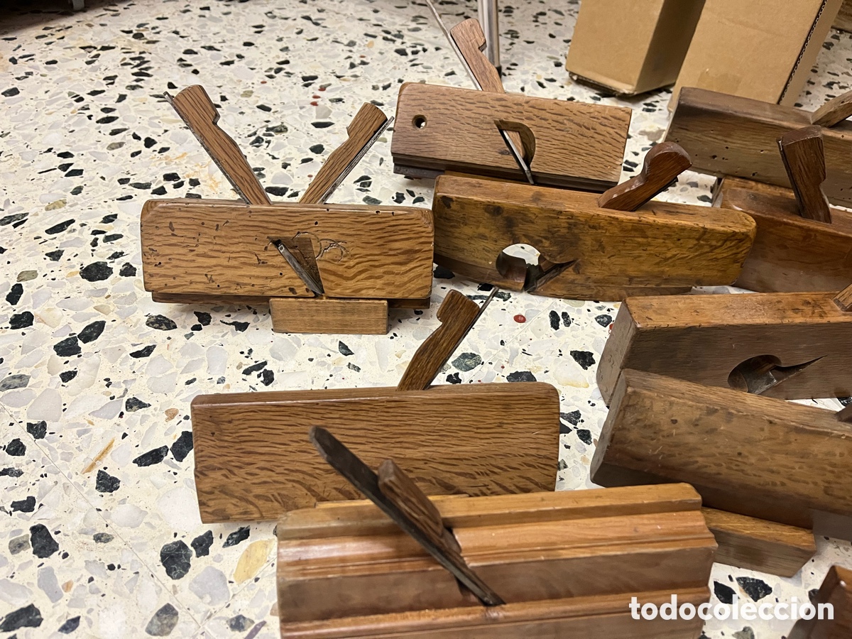 Antig&uuml;edades: Cepillos y garlopas antiguas de carpintero - Foto 6