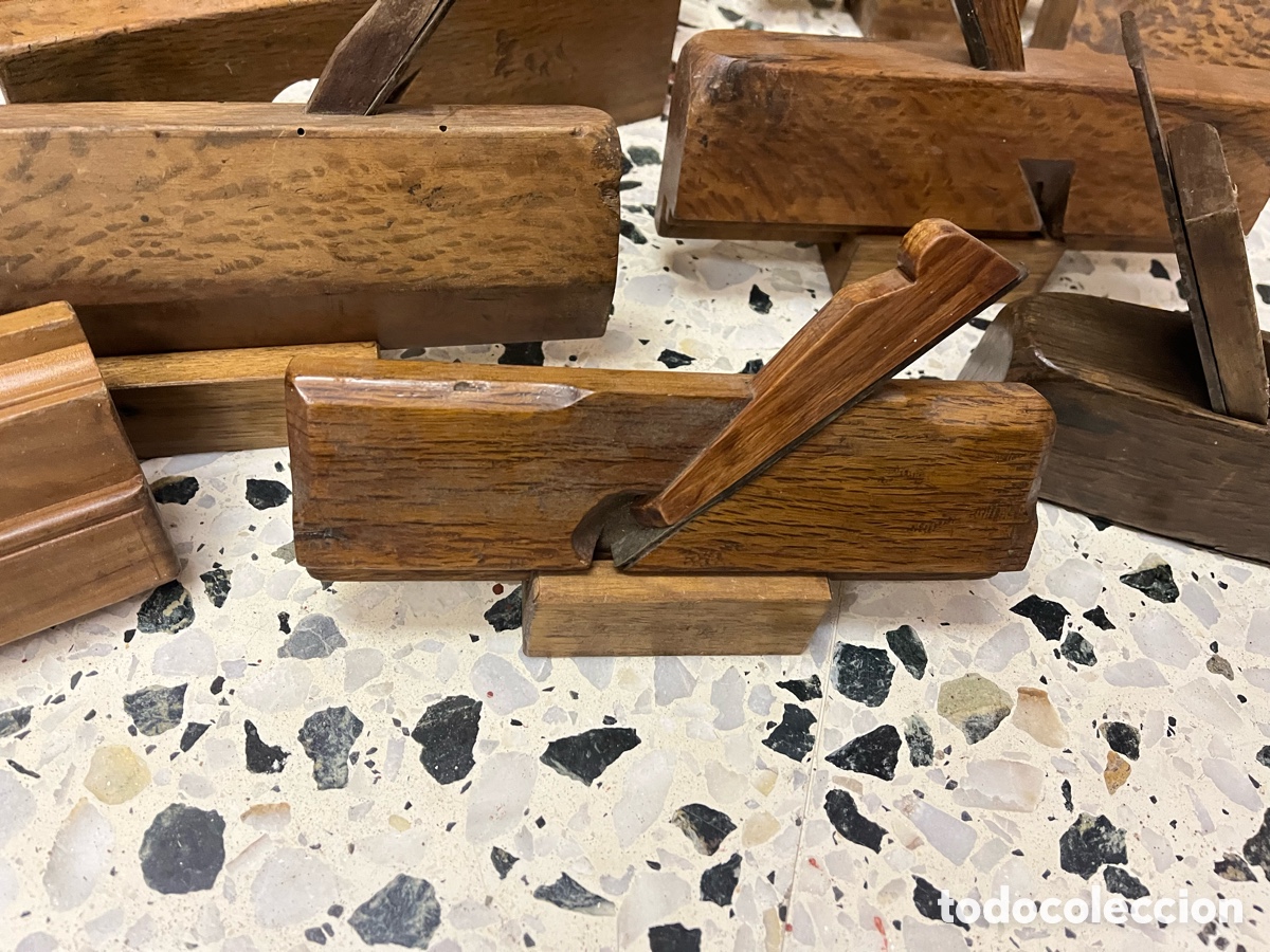 Antig&uuml;edades: Cepillos y garlopas antiguas de carpintero - Foto 8