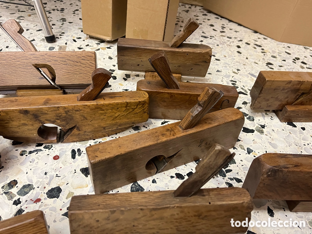 Antig&uuml;edades: Cepillos y garlopas antiguas de carpintero - Foto 10