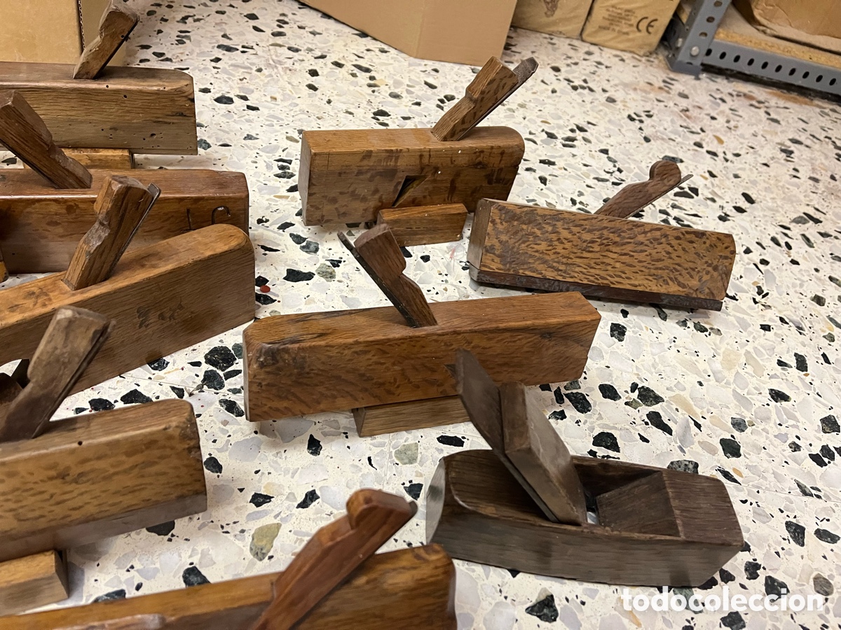 Antig&uuml;edades: Cepillos y garlopas antiguas de carpintero - Foto 11