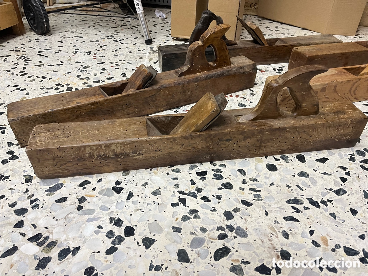 Antig&uuml;edades: Cepillos y garlopas antiguas de carpintero - Foto 12