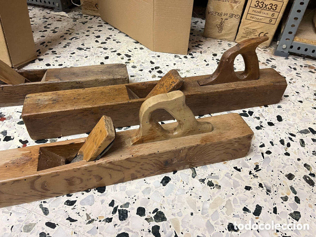 Antig&uuml;edades: Cepillos y garlopas antiguas de carpintero - Foto 14