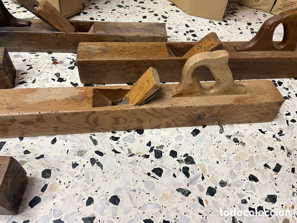 Antig&uuml;edades: Cepillos y garlopas antiguas de carpintero - Foto 15