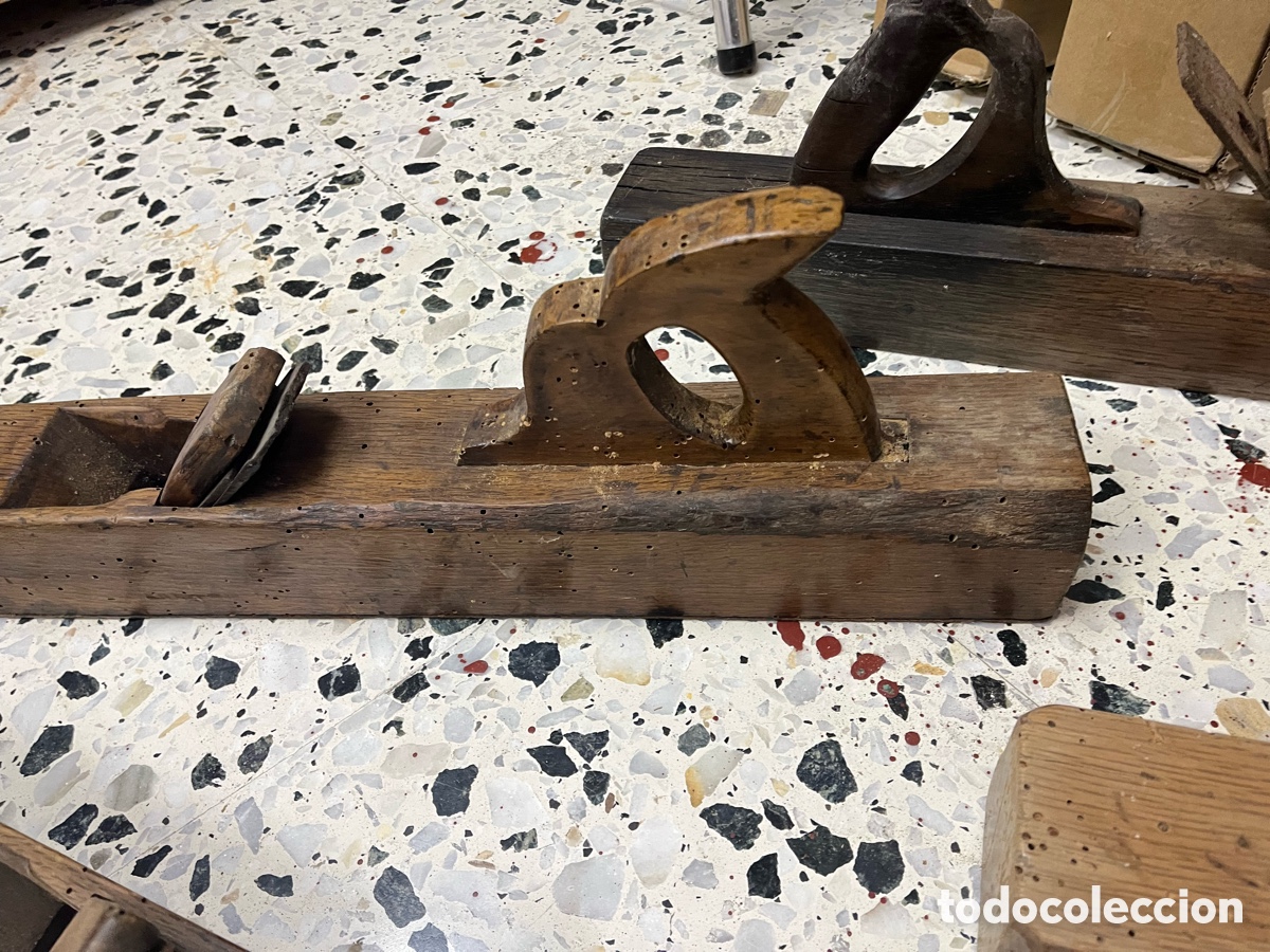 Antig&uuml;edades: Cepillos y garlopas antiguas de carpintero - Foto 16