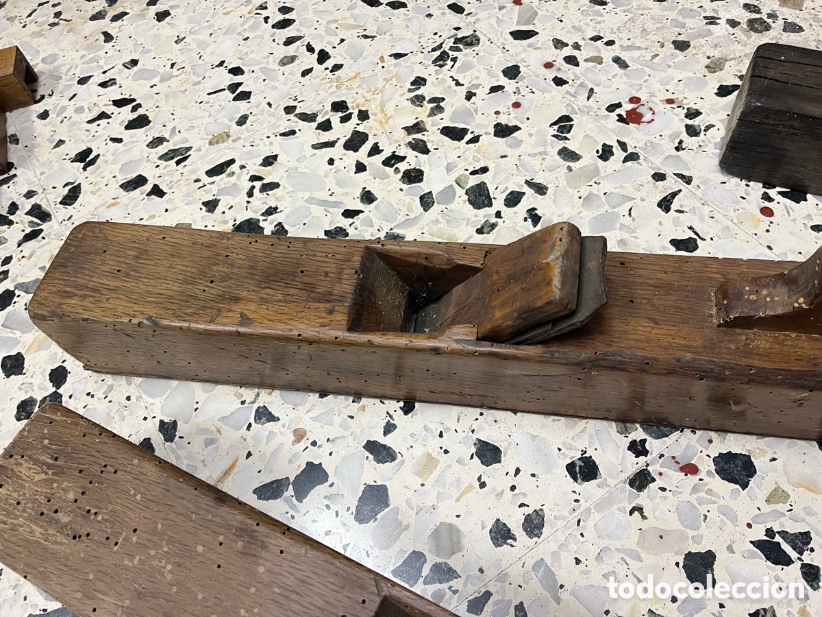 Antig&uuml;edades: Cepillos y garlopas antiguas de carpintero - Foto 17