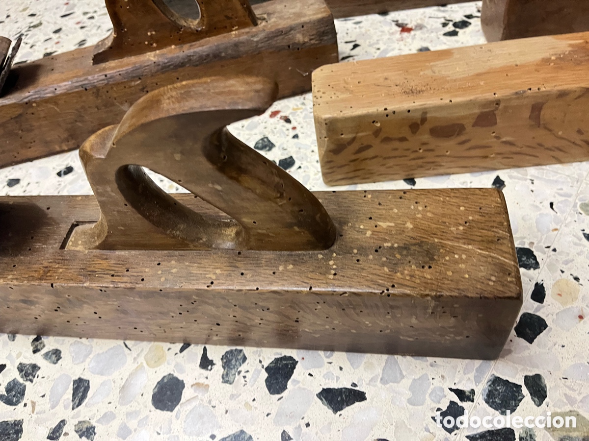 Antig&uuml;edades: Cepillos y garlopas antiguas de carpintero - Foto 20