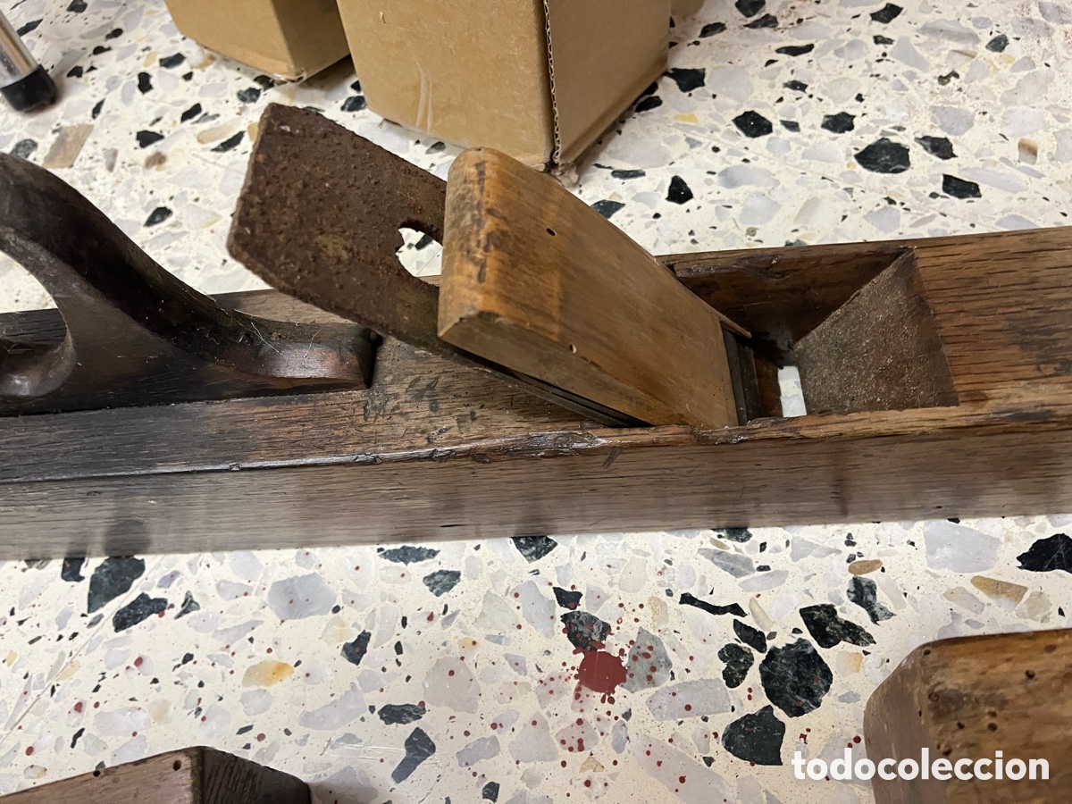 Antig&uuml;edades: Cepillos y garlopas antiguas de carpintero - Foto 21