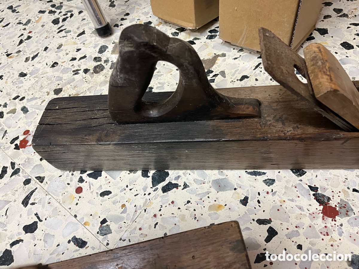 Antig&uuml;edades: Cepillos y garlopas antiguas de carpintero - Foto 22