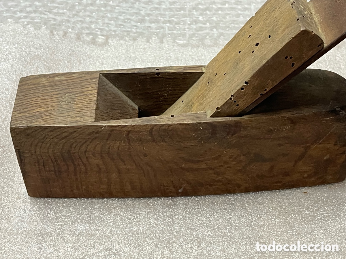Antig&uuml;edades: Cepillo antiguo de carpintero de madera - Foto 5