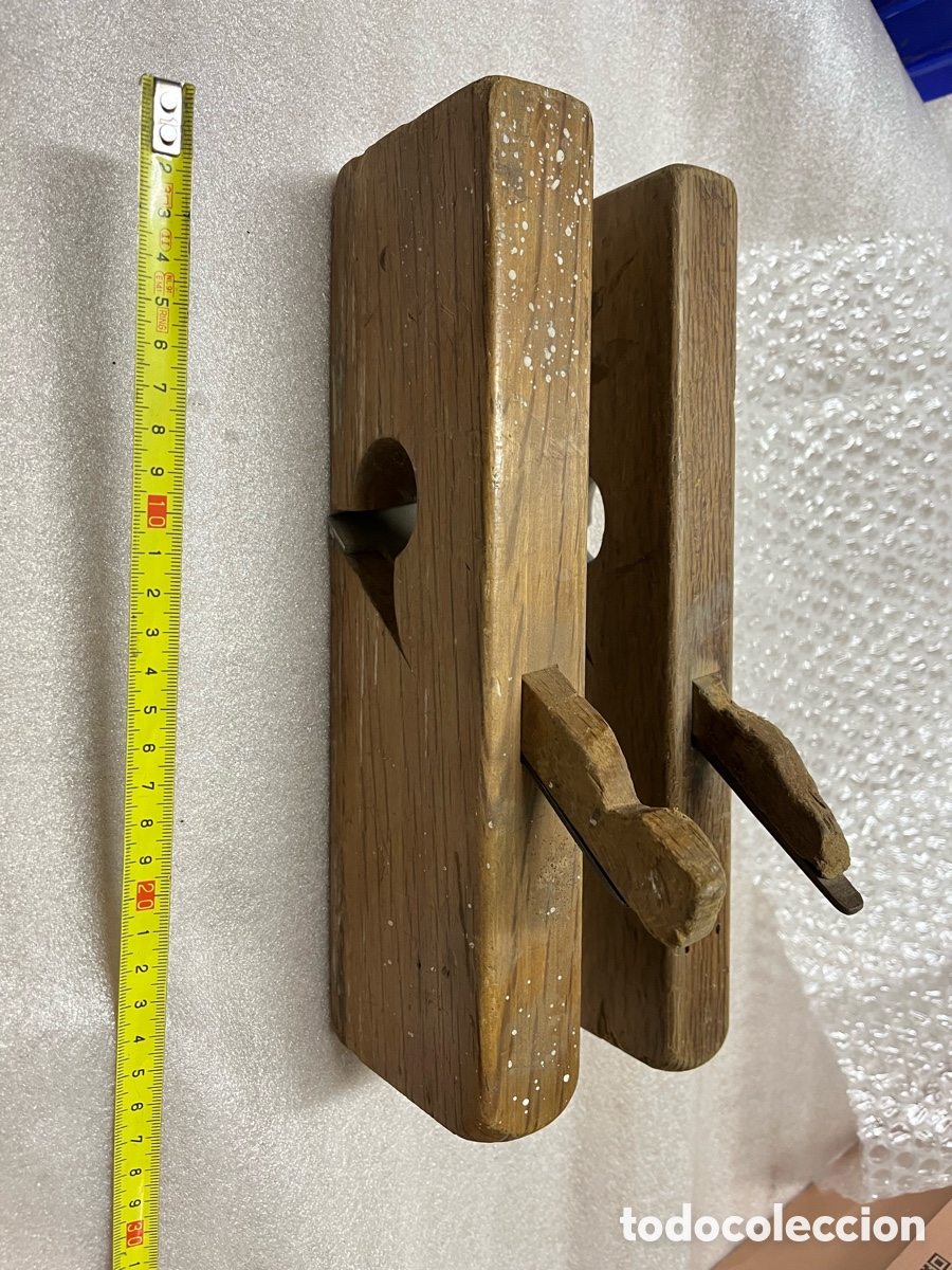 Antig&uuml;edades: Lote de 2 cepillos antiguos de carpintero - Foto 2
