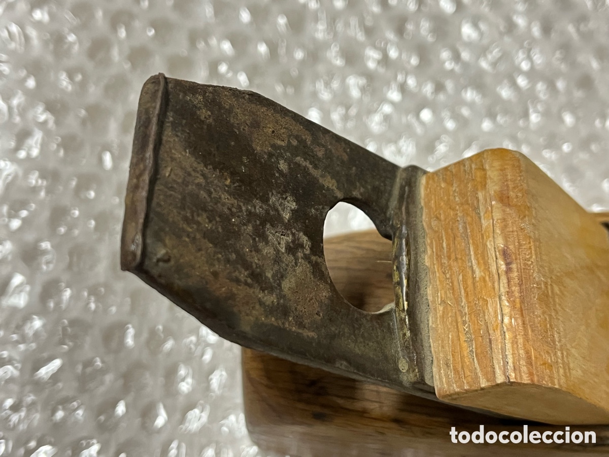 Antig&uuml;edades: Cepillo antiguo de carpintero de madera - Foto 3