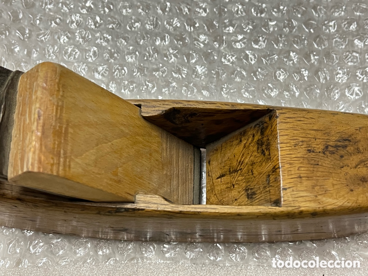 Antig&uuml;edades: Cepillo antiguo de carpintero de madera - Foto 4