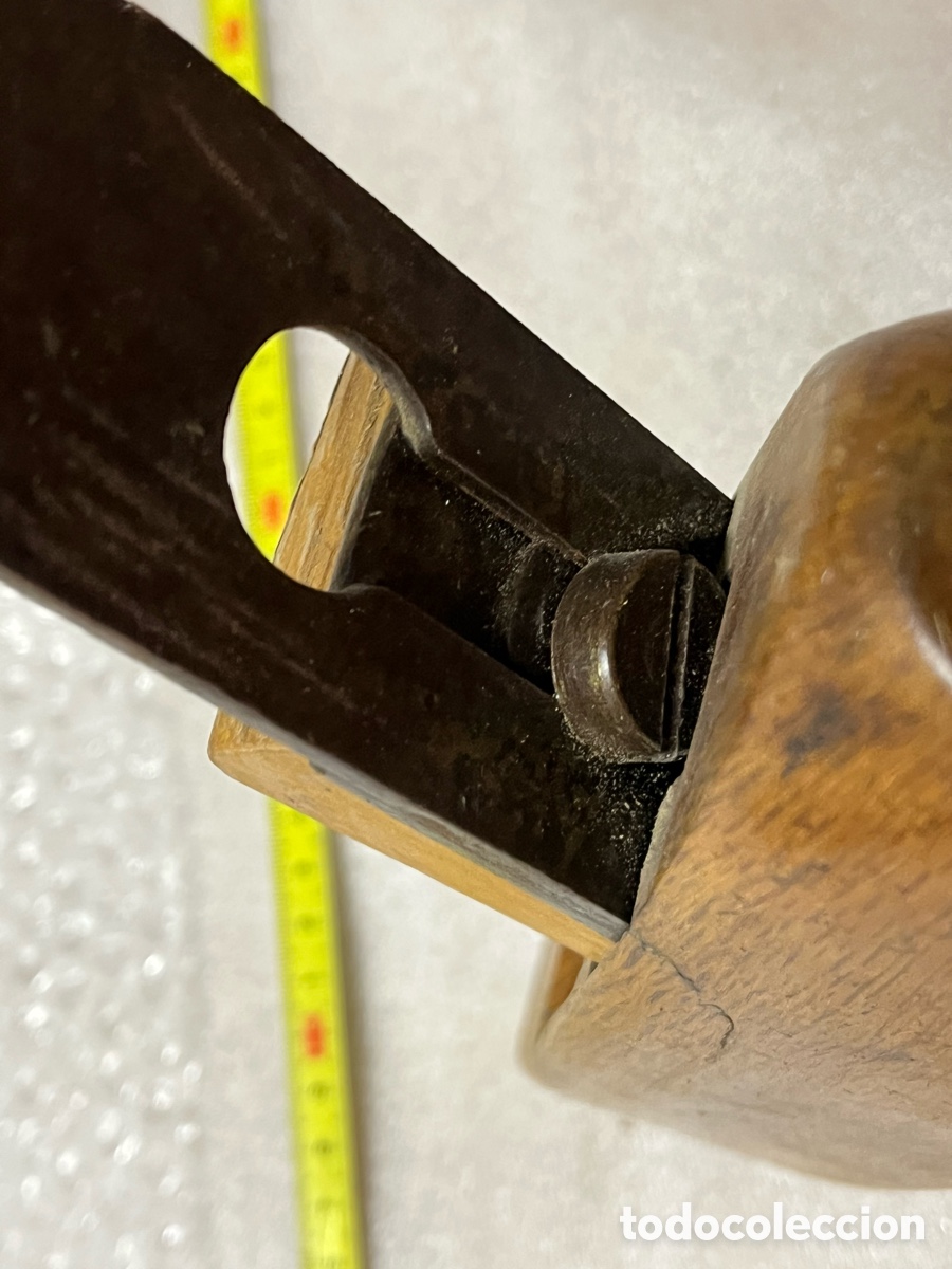 Antig&uuml;edades: Cepillo antiguo de carpintero de madera - Foto 11