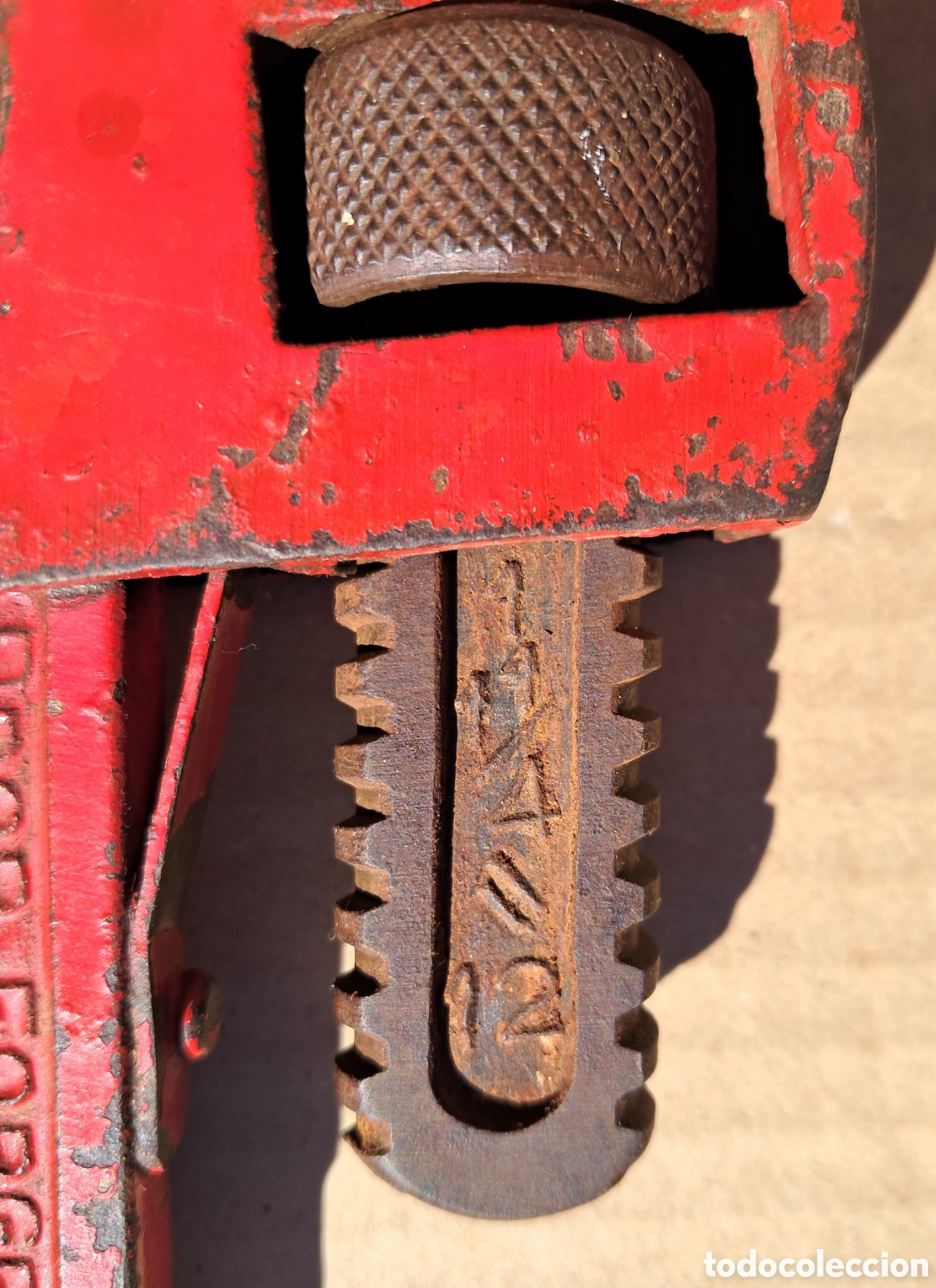 Antig&uuml;edades: Llave grifa o Stillson Super 12 - Foto 2