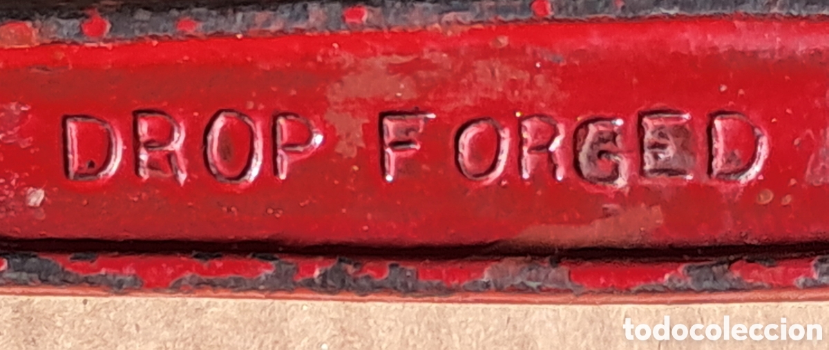 Antig&uuml;edades: Llave grifa o Stillson marca Lochan 12&rdquo; - Foto 6