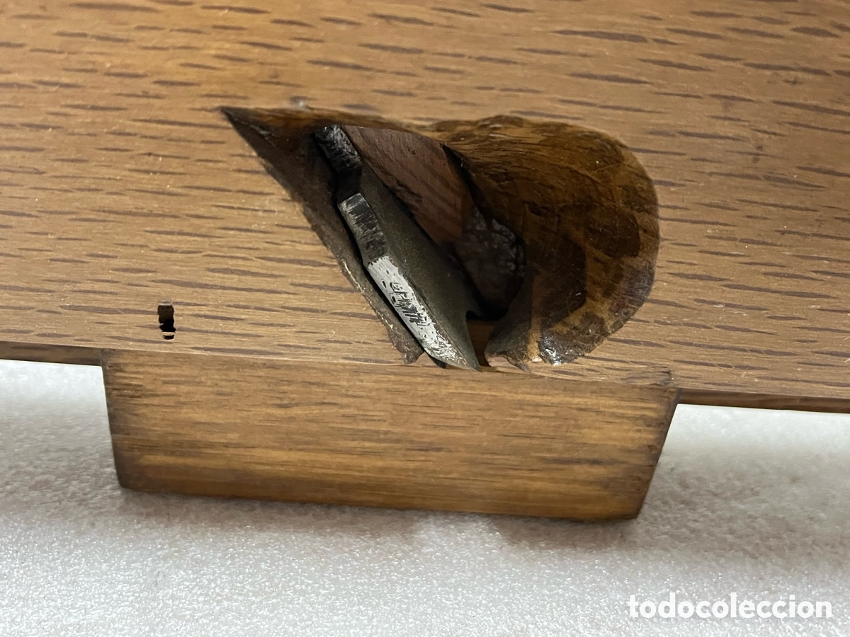 Antig&uuml;edades: Cepillo de carpintero con cuchilla Luckhaus &amp; G&uuml;nther - Foto 8