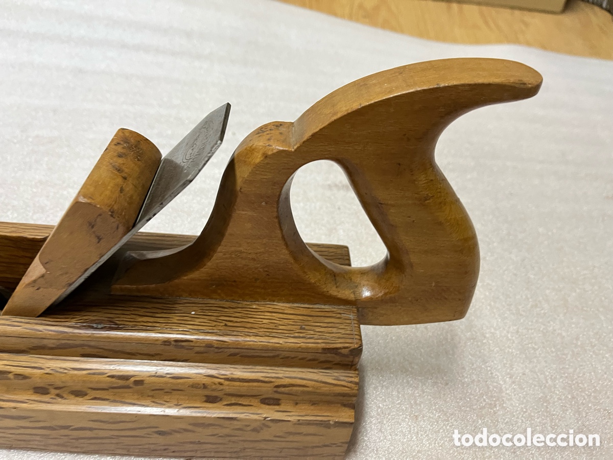 Antig&uuml;edades: Cepillo de carpintero con con cuchilla PEUGEOT FR&Egrave;RES - Foto 4