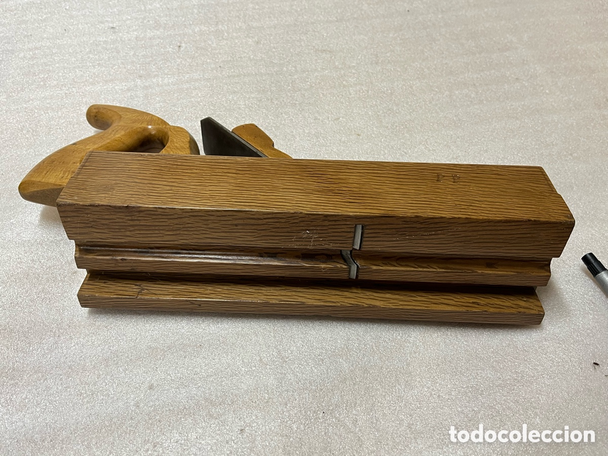Antig&uuml;edades: Cepillo de carpintero con con cuchilla PEUGEOT FR&Egrave;RES - Foto 12