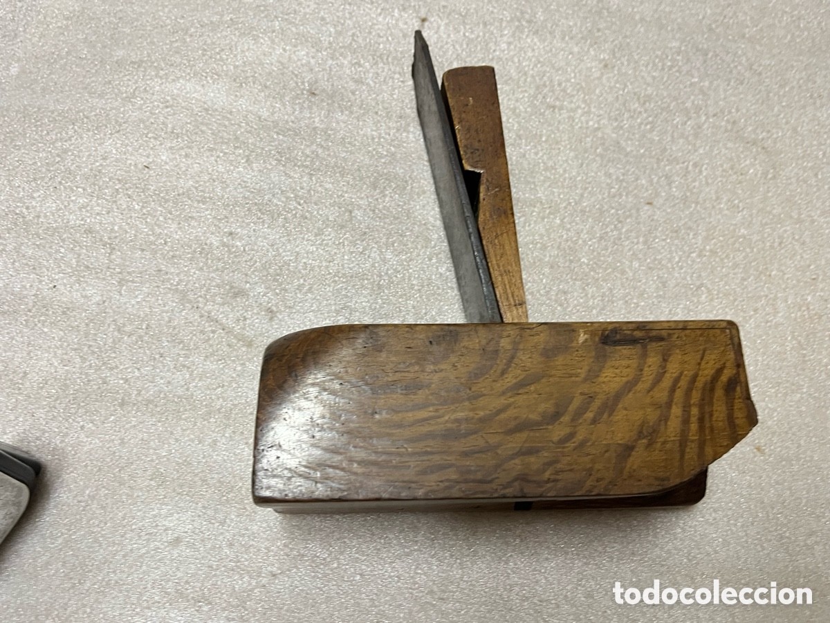 Antig&uuml;edades: Cepillo de carpintero con cuchilla dentada Peugeot Fr&egrave;res - Foto 5