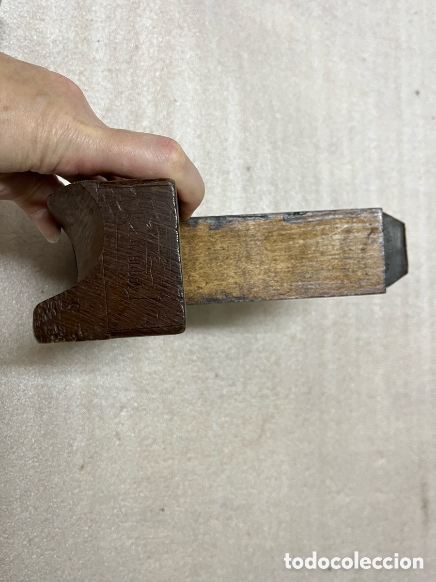 Antig&uuml;edades: Cepillo de carpintero con cuchilla dentada Peugeot Fr&egrave;res - Foto 10