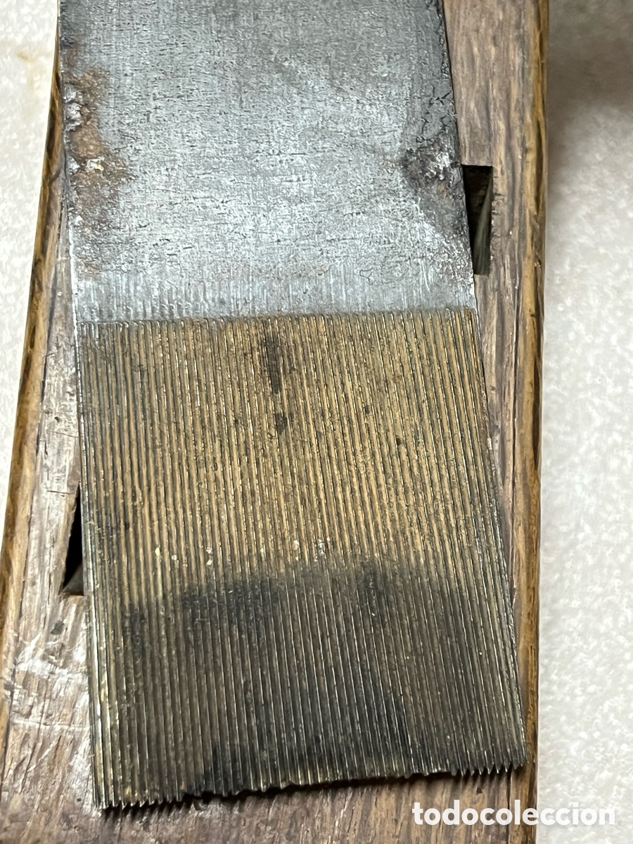 Antig&uuml;edades: Cepillo de carpintero con cuchilla dentada Peugeot Fr&egrave;res - Foto 14