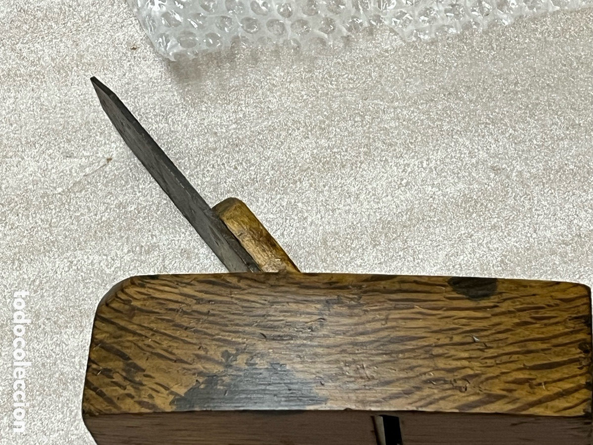 Antig&uuml;edades: Cepillo de carpintero con cuchilla PALMERA 44 - Foto 10