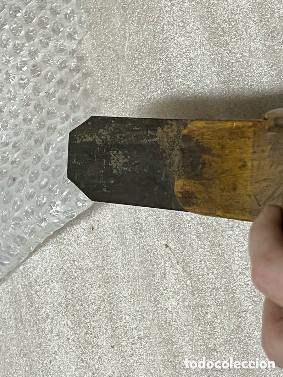 Antig&uuml;edades: Cepillo de carpintero con cuchilla PALMERA 44 - Foto 12