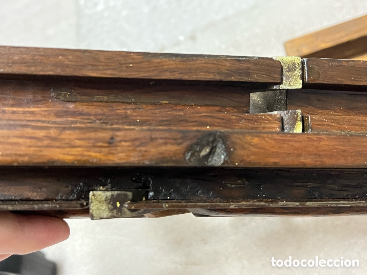 Antig&uuml;edades: Cepillo de carpintero antiguo de molduras doble cuchilla - Foto 11